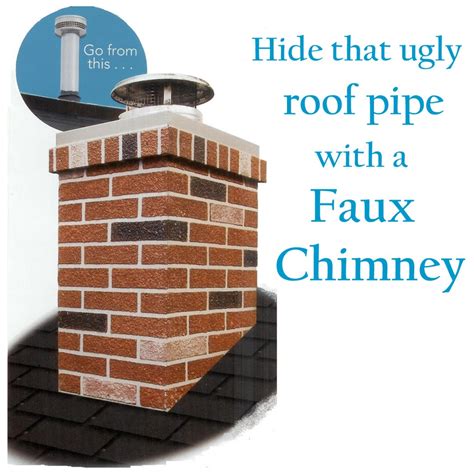 sheet metal chimney surrounds|faux exterior chimney surround.